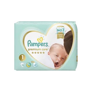 PAMPERS PREMIUM CARE T1 2X72 CARTON (EN-RU) KLL 8001090646248