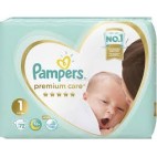 PAMPERS PREMIUM CARE T1 2X72 CARTON (EN-RU) KLL 8001090646248