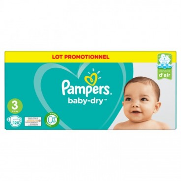 PAMPERS BABY DRY T3 4X30 CARTON KLL 8001841468563
