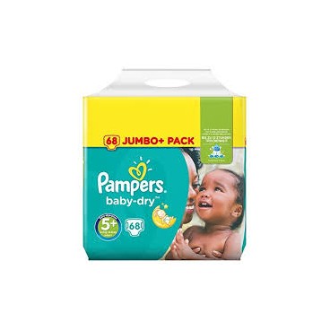 PAMPERS BABY DRY T5+ X 68 KLL 4015400834762