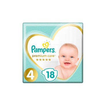 PAMPERS PREMIUM CARE T4 6X18 CARTON (EN/PL/RO/) KLL 8001841104683