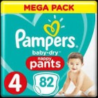 PAMPERS BABY DRY PANTS T4 X 82 KLL 8001090706782