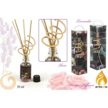 DIFFUSEUR PARFUMS ROSE/LAVANDE - 2 ASS ( 24 PIECES)