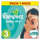PAMPERS BABY DRY T3 X 198 (3X66) KLL 4015400566663