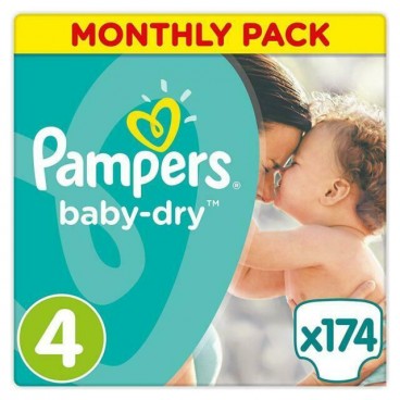 PAMPERS BABY DRY T4 X 174 (3X58) KLL 4015400566700