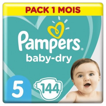 PAMPERS BABY DRY T5 X 144 (3X48) KLL 4015400566786