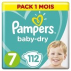 PAMPERS BABY DRY T7 X 112 (2X56) KLL 8001090672414