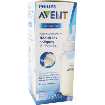 BIBERON AVENT ANTI COLIC 330ML CRT DE 6 KLL  8710103880684 