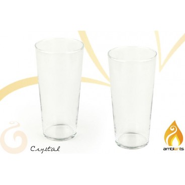 VERRE DÉCORATIO VERRE D125XD90X250 MM ( 6 PIECES)