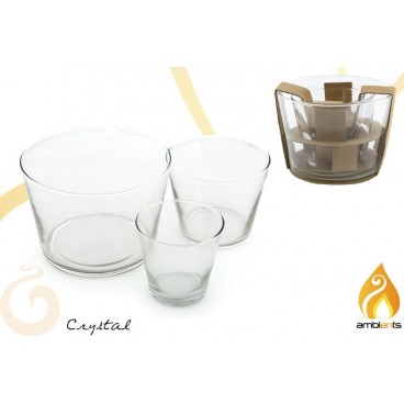 SET 3 VERRES DÉCORATION VERRE ( 4 PIECES)