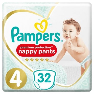 PAMPERS PREMIUM PROTECTION PANTS T4 3X32 KLL 8001090184177