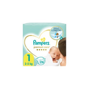 PAMPERS PREMIUM CARE T1 3X26 CARTON KLL (EN/PL/RO)  8001841104607