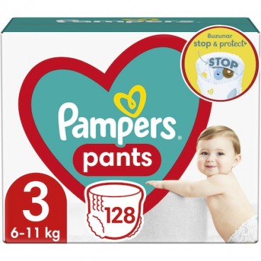 PAMPERS BABY DRY PANTS T3 2X64 CARTON KLL 8006540067512
