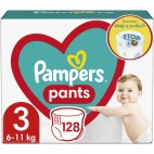 PAMPERS BABY DRY PANTS T3 2X64 CARTON KLL 8006540067512