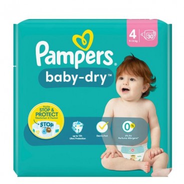 PAMPERS BABY DRY T4 4X30 KLL 8006540715437 BD