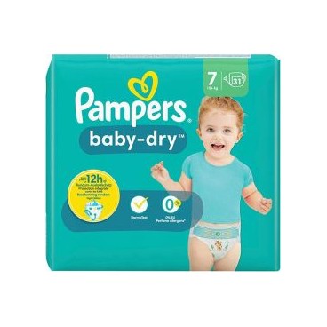 PAMPERS BABY DRY T7 2X31 KLL 8006540715901 BD