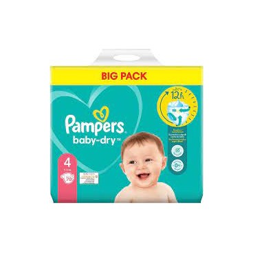 PAMPERS BABY DRY T4 2X70 KLL 8006540481516