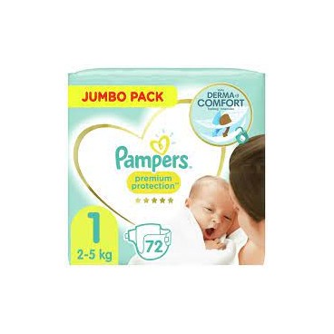 PAMPERS PREMIUM PROTECTION T1 3X72 KLL 8001841910444
