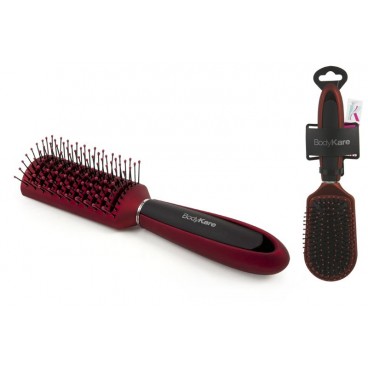 BROSSE CHEVEUX - ROUGE / NOIRE - 2 ASS