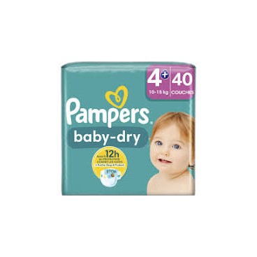 PAMPERS BABY DRY T4+ 2X40 KLL 8006540715765 BD