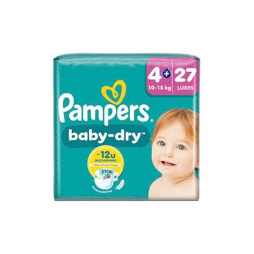 PAMPERS BABY DRY T4+ 4X27 KLL  8700216713269 BD