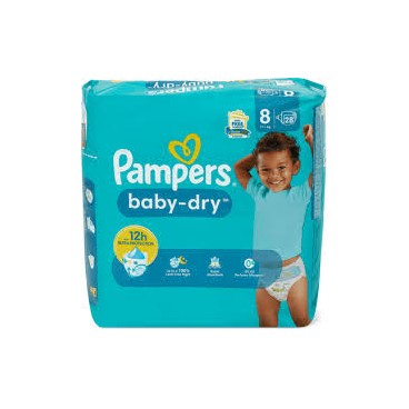 PAMPERS BABY DRY T8 4X28 KLL  8700216713375 BD