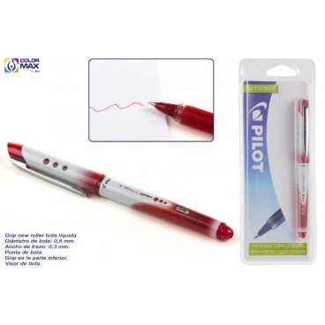BL PILOT V-BALL 05 GRIP ROUGE - ENCRE LIQUIDE ( 24 PIECES)