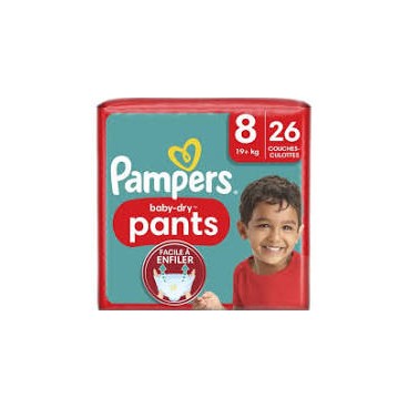 PAMPERS BABY DRY PANTS T8 4X26 NEW KLL 8006530256384  BD