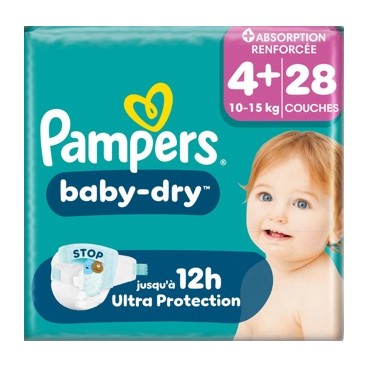 PAMPERS BABY DRY T4+ 4X28 KLL 8006530143844