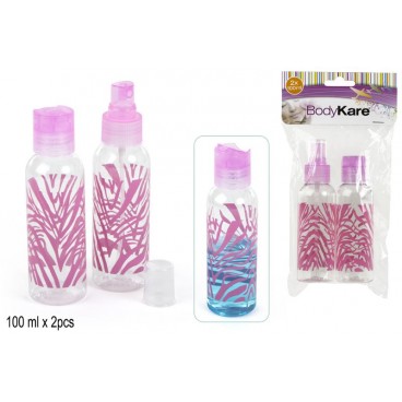 SET 2 BOUTEILLES PET 100 ML ( 48 PIECES)