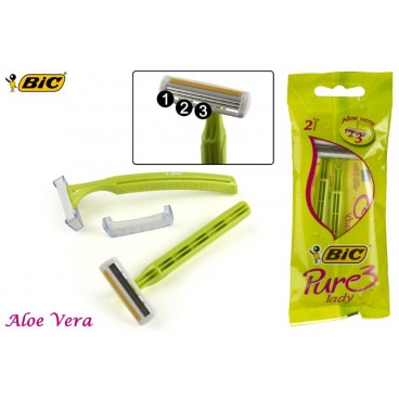 889702 SAC 2 RASOIR BIC PURE 3 LADY ( 20 PIECES)