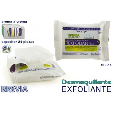 032408 - 15 LINGETTES EXFOLIANTES - BREVIA ( 24 PIECES)