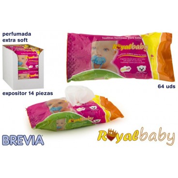 060906 - 64 LINGETTES ROYAL BABY - BREVIA ( 14 PIECES)