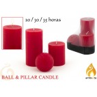 PACK 3 BOUGIES ROUGES