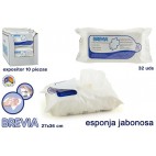 038301 - 30 LINGETTES ÉPONGE - BREVIA ( 10 PIECES)