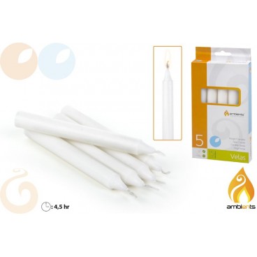 PACK 5 BOUGIES URGENCES - 105X15 MM ( 24 PIECES)