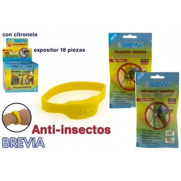 054608 - BRACELET ANTI-MOUSTIQUE INSECTES ADULTE - DISP 18PC ( 90 PIECES)