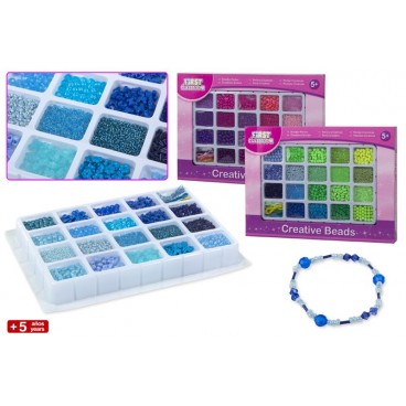 JEU DE PERLES À ENFILER 3 ASS ( 12 PIECES)