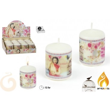 BOUGIE CHINA GIRL D50X75 MM - DISP 12 ( 24 PIECES)