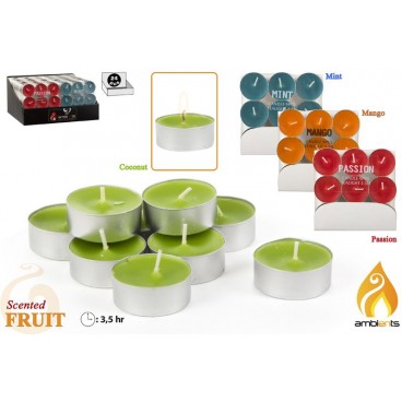 PACK 9 TEALITES 3.5H PARFUMÉS - 4 ASS ( 48 PIECES)