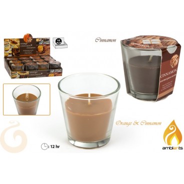 BOUGIE PARFUMÉE CANNELLE - DISPLAY 12 ( 24 PIECES)