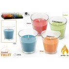 BOUGIE PARFUMÉE DANS VERRE Ø80X80 MM - 4 ASS ( 24 PIECES)