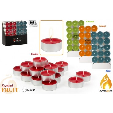 PACK 18 TEALITES 3.5H PARFUMÉS - 4 ASS ( 24 PIECES)