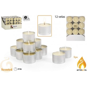 PACK 12 TEALITES 9H PARFUMÉS - SPA ( 24 PIECES)