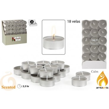 PACK 18 TEALITES 3.5H PARFUMÉS - CALM ( 24 PIECES)