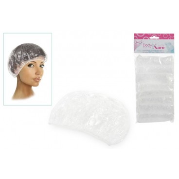 PACK 8 BONNET DE DOUCHE PEVA ( 48 PIECES)