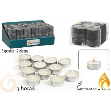 PK 12 TEALITES ANTI-TABAC - DISPLAY 12 ( 48 PIECES)