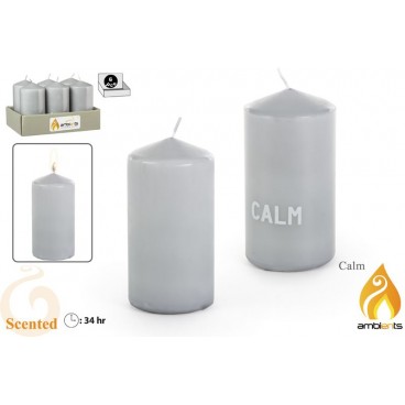 BOUGIE PARFUMÉE Ø60X120 MM - CALM ( 24 PIECES)