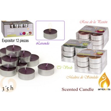 PACK 12 TEALITES FLEURS DÉSODORISANTES 4 ASS - DISPLAY 12 ( 48 PIECES)