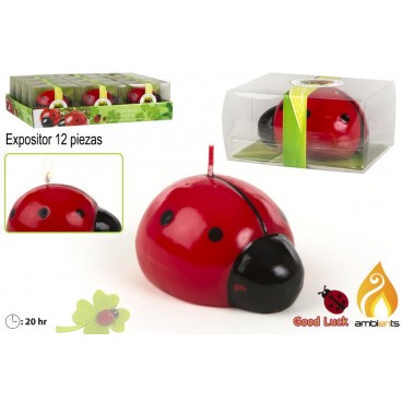 BOUGIE COCCINELLE - DISPLAY 12 ( 24 PIECES)